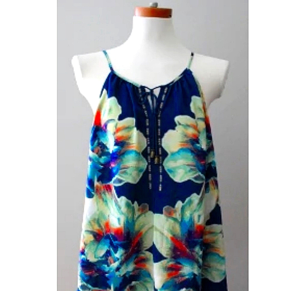 A.N.A. brand womens 1x Flowy Floral Tank